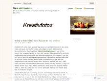 Tablet Screenshot of kreativfotos.wordpress.com