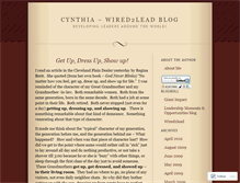 Tablet Screenshot of cynthiaw2l.wordpress.com