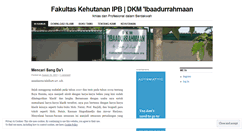 Desktop Screenshot of dkmfahutan.wordpress.com