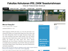 Tablet Screenshot of dkmfahutan.wordpress.com