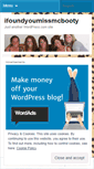 Mobile Screenshot of ifoundyoumissmcbooty.wordpress.com