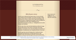 Desktop Screenshot of lusekofta.wordpress.com