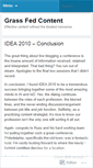 Mobile Screenshot of grassfedcontent.wordpress.com