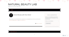 Desktop Screenshot of naturalbeautylab.wordpress.com