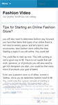 Mobile Screenshot of fashionvideo.wordpress.com