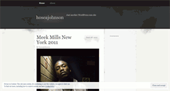 Desktop Screenshot of hoseajohnson.wordpress.com