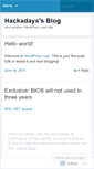 Mobile Screenshot of hackadays.wordpress.com
