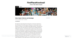 Desktop Screenshot of firstplaceknockout.wordpress.com