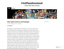 Tablet Screenshot of firstplaceknockout.wordpress.com