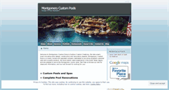 Desktop Screenshot of montgomerycustompools.wordpress.com