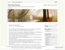 Tablet Screenshot of oldpaths.wordpress.com