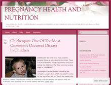 Tablet Screenshot of pregnancyhealthandnutrition.wordpress.com