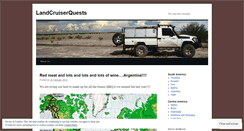 Desktop Screenshot of landcruiserquests.wordpress.com