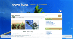 Desktop Screenshot of maupintravel.wordpress.com