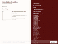 Tablet Screenshot of digitaluhren.wordpress.com