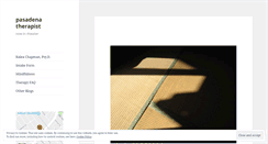 Desktop Screenshot of pasadenatherapist.wordpress.com