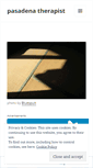 Mobile Screenshot of pasadenatherapist.wordpress.com