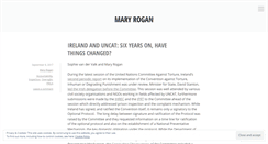 Desktop Screenshot of maryrogan.wordpress.com