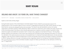 Tablet Screenshot of maryrogan.wordpress.com