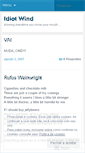 Mobile Screenshot of idiotwind.wordpress.com
