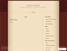 Tablet Screenshot of idiotwind.wordpress.com