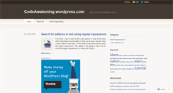 Desktop Screenshot of codeawakening.wordpress.com