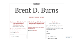 Desktop Screenshot of bdburns.wordpress.com