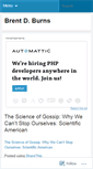 Mobile Screenshot of bdburns.wordpress.com