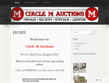 Tablet Screenshot of circlemauctions.wordpress.com