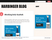 Tablet Screenshot of harbingerblog.wordpress.com