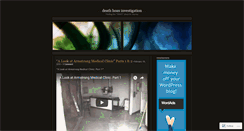 Desktop Screenshot of deathhoaxinvestigation2010.wordpress.com