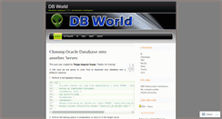 Desktop Screenshot of dbaseworld.wordpress.com