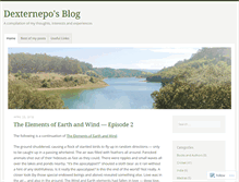 Tablet Screenshot of dexternepo.wordpress.com