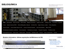 Tablet Screenshot of bibliotecaquimicaufmg2010.wordpress.com