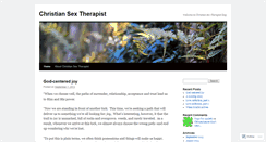 Desktop Screenshot of christiansextherapist.wordpress.com
