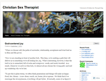 Tablet Screenshot of christiansextherapist.wordpress.com