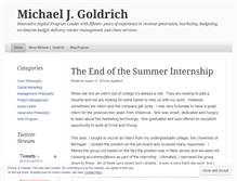 Tablet Screenshot of mgoldrich.wordpress.com