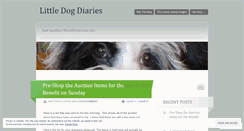 Desktop Screenshot of littledogdiaries.wordpress.com