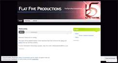 Desktop Screenshot of flatfiveproductions.wordpress.com