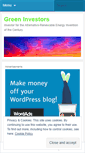 Mobile Screenshot of greeninvestors.wordpress.com