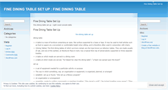 Desktop Screenshot of finediningtablesetuphgw.wordpress.com