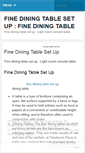 Mobile Screenshot of finediningtablesetuphgw.wordpress.com
