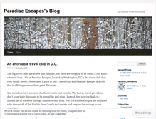 Tablet Screenshot of paradiseescapes.wordpress.com