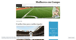 Desktop Screenshot of mulheresemcampo.wordpress.com