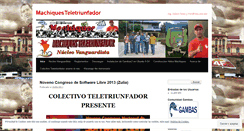 Desktop Screenshot of machiquesteletriunfador.wordpress.com