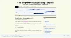 Desktop Screenshot of marcolasagna.wordpress.com