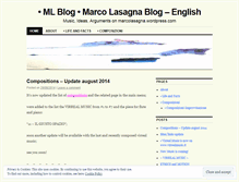 Tablet Screenshot of marcolasagna.wordpress.com