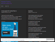 Tablet Screenshot of nakedpoetry.wordpress.com