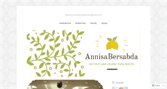 Desktop Screenshot of annisabersabda.wordpress.com