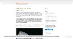 Desktop Screenshot of falsascolumnas.wordpress.com